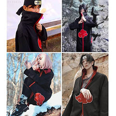 MAOKEI - Akatsuki Full Itachi Uchiha Cosplay Costume - B09X13KGRG