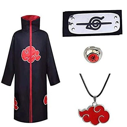 MAOKEI - Akatsuki Full Itachi Uchiha Cosplay Costume - B09X13KGRG