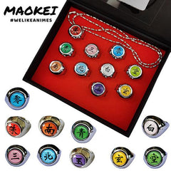 MAOKEI - Akatsuki Members Rings - 48596360-10pcs-with-box