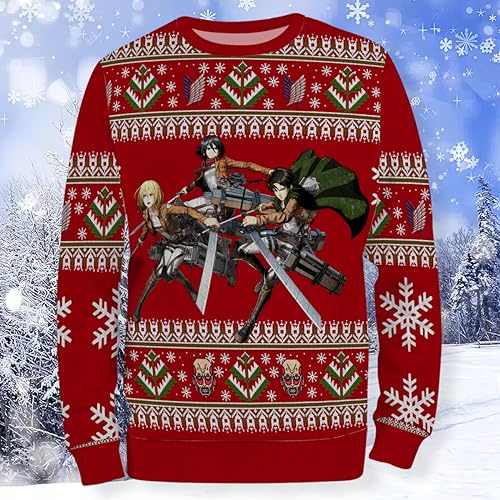 MAOKEI - AOT Ackerman Team Epic Christmas Sweater -