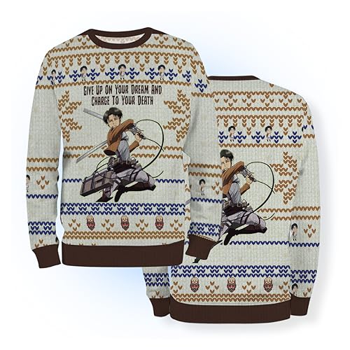 MAOKEI - AOT Livaï Ackerman Attack Epic Christmas Sweater -