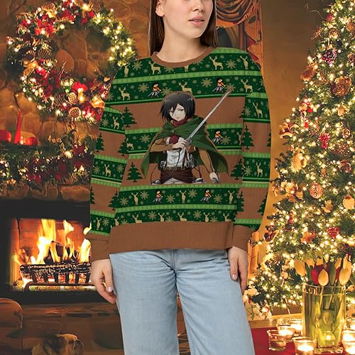 MAOKEI - AOT Mikasa Epic Christmas Sweater -