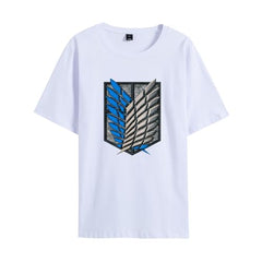 MAOKEI - Attack on Titan Emblem White T-Shirt -