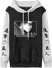 MAOKEI - Attack on Titan Livaï Classic Eye Epic Hoodie - B0CKQX22YM