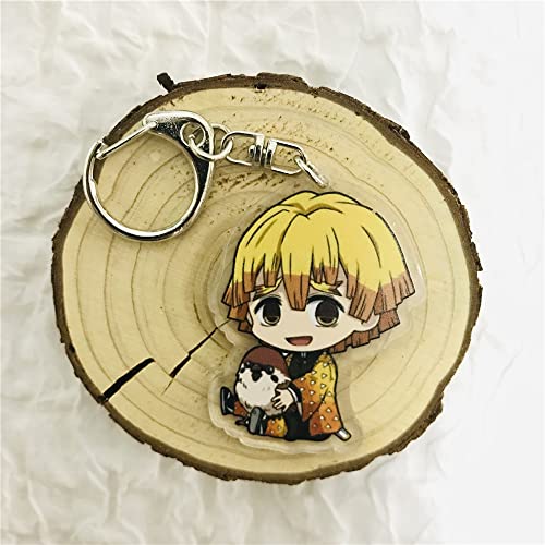 MAOKEI - Demon Slayer Agatsuma Zenitsu Kawaï Keychain - B09ZYKP16Z