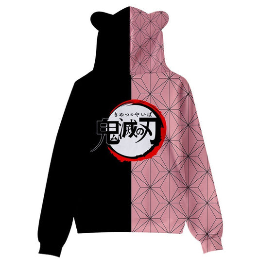 MAOKEI - Demon Slayer Kamado Nezuko Kawaii Hoodie - 1005004359678657-S