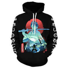 MAOKEI - Demon Slayer Kanjiro Kamado Determination Road Hoodie - B0CKC14XNP-1