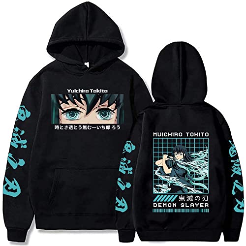 MAOKEI - Demon Slayer Muichiro Tohito Inspired Hoodie Style 2 - B0C36Z7HDK