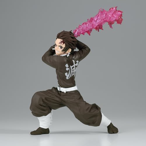 MAOKEI - Demon Slayer Tanjiro Kamado Fire Sword Attack Figure - B0CKY6VL32