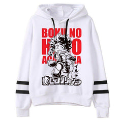 MAOKEI - Izuku Midoriya MHA Black White Hoodie - 1005001457384653-25579-XS