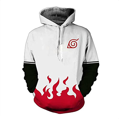 MAOKEI - Naruto Hokage Robe Inspired Hoodie - B09KGNR9W9