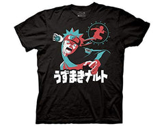 MAOKEI - Naruto Uzumaki Rasengan & Hidden Leaf Village Symbol T-Shirt - B00U0IAQYW