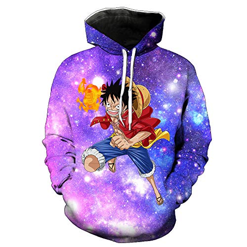 MAOKEI - One Piece Luffy Marine War Skylight Hoodie - B07VP5MXK6