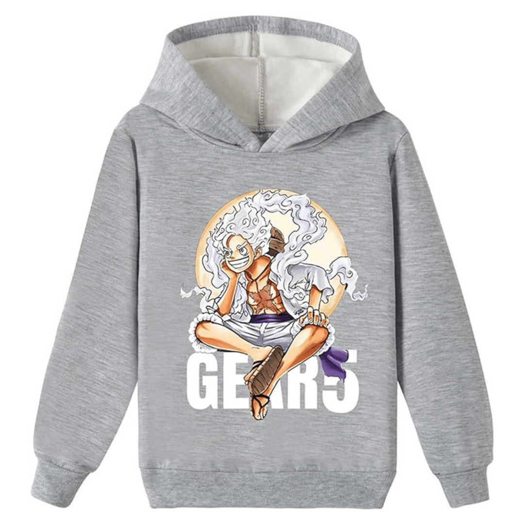 MAOKEI - One Piece Mugiwara Luffy Gear 5 Epic Pose Hoodie Style 2 - B0CLL7RYQ1