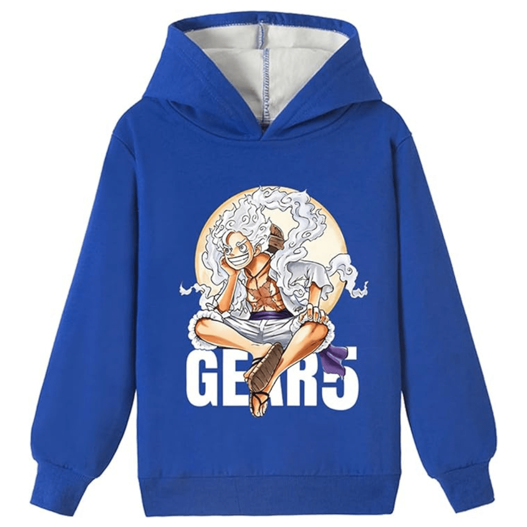 MAOKEI - One Piece Mugiwara Luffy Gear 5 Epic Pose Hoodie Style 2 - B0CLL7RYQ1