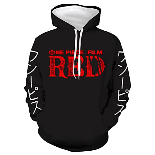 MAOKEI - One Piece RED Film Official Hoodie Style 1 - B0B3CS63SJ