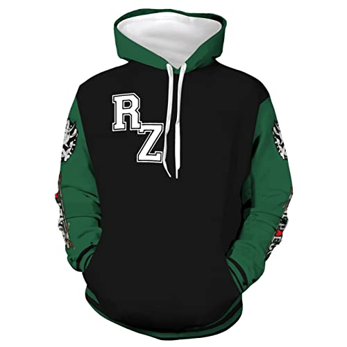 MAOKEI - One Piece Roronoa Zoro Football Inspired Hoodie - B0C1RH8P2Q