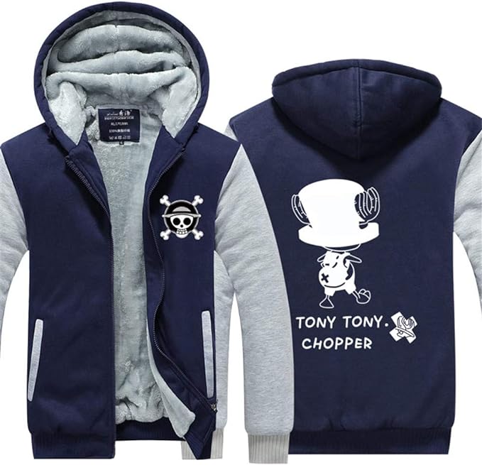 MAOKEI - One Piece Tony Chooper Walk Winter Hoodie Style 1 - B07M5KDXVJ-3