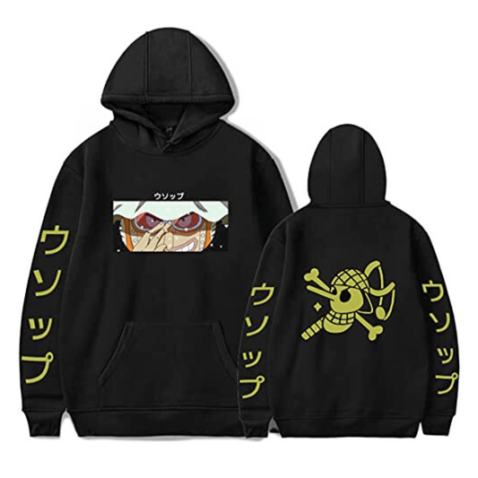 MAOKEI - One Piece Usopp Special Emblem Epic Hoodie - B09MTJLP1F