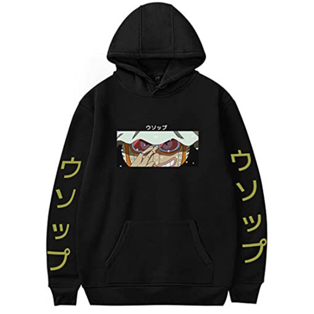 MAOKEI - One Piece Usopp Special Emblem Epic Hoodie - B09MTJLP1F