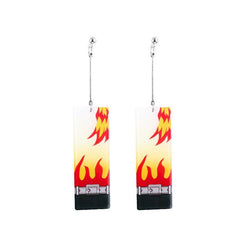 MAOKEI - Rengoku Kyôjurô Demon Slayer Earrings - 1005002771683594-F-1