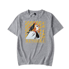 MAOKEI - Rengoku Vs Akaza Poster Shirt - 1005004325490097-grey2-XS